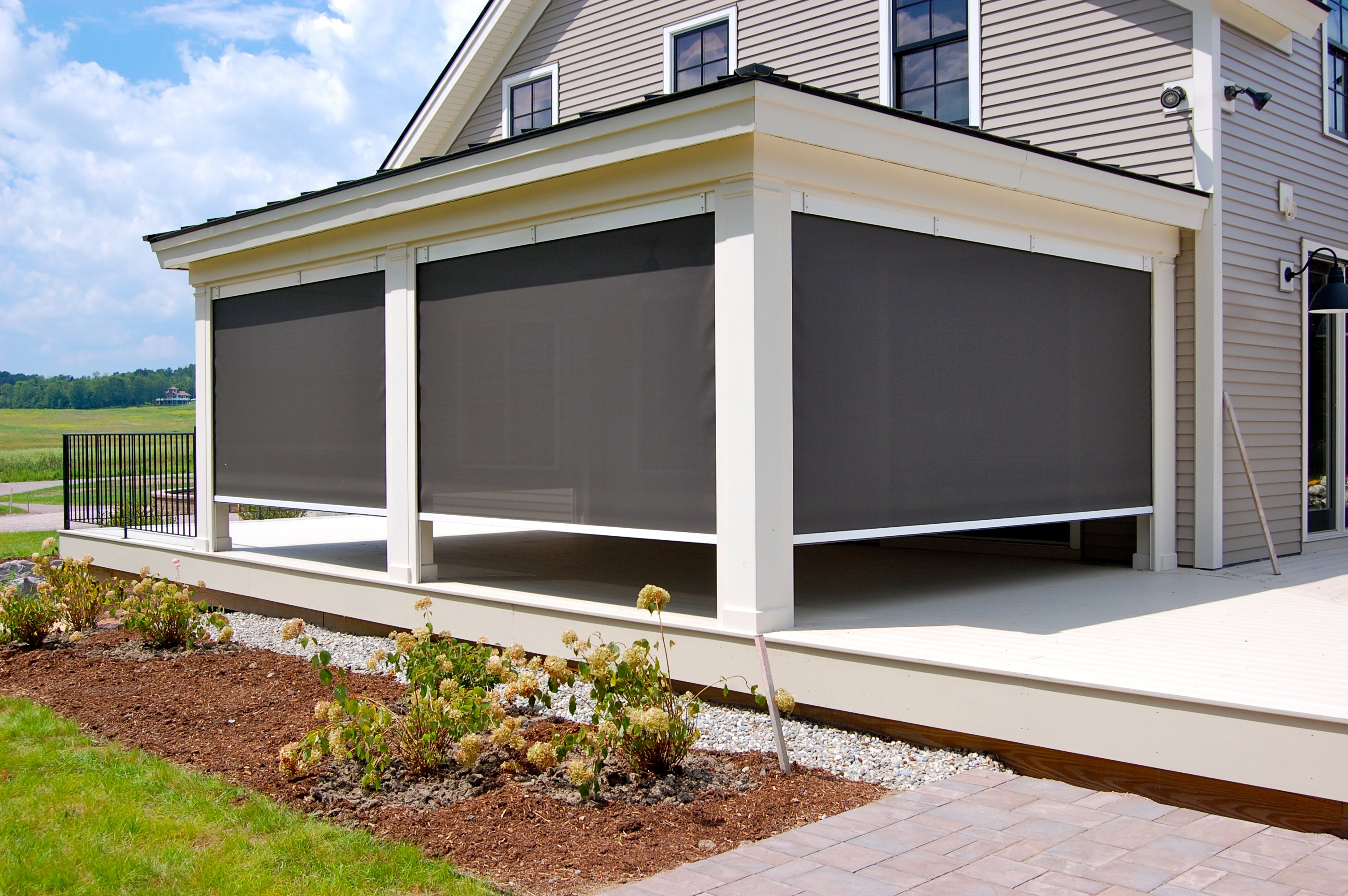 Cable Guide Exterior Solar Shades InSync Solar